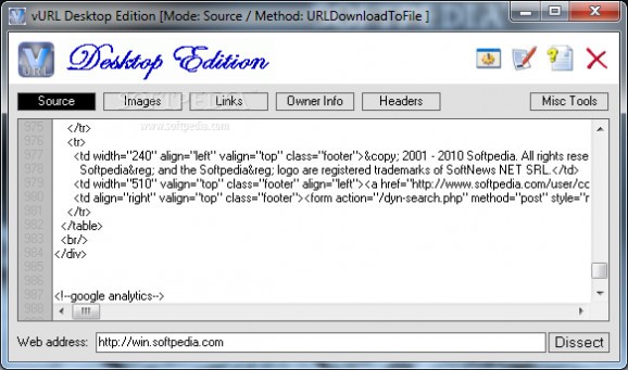 vURL Desktop Edition screenshot