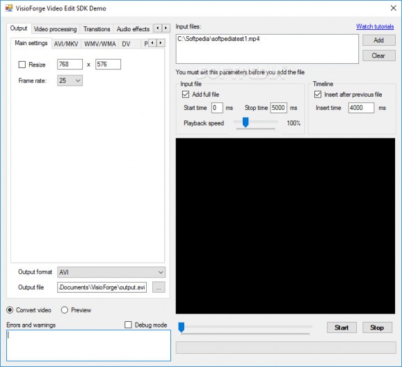 VisioForge Video Edit SDK (ActiveX Version) screenshot