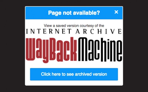 Wayback Machine screenshot
