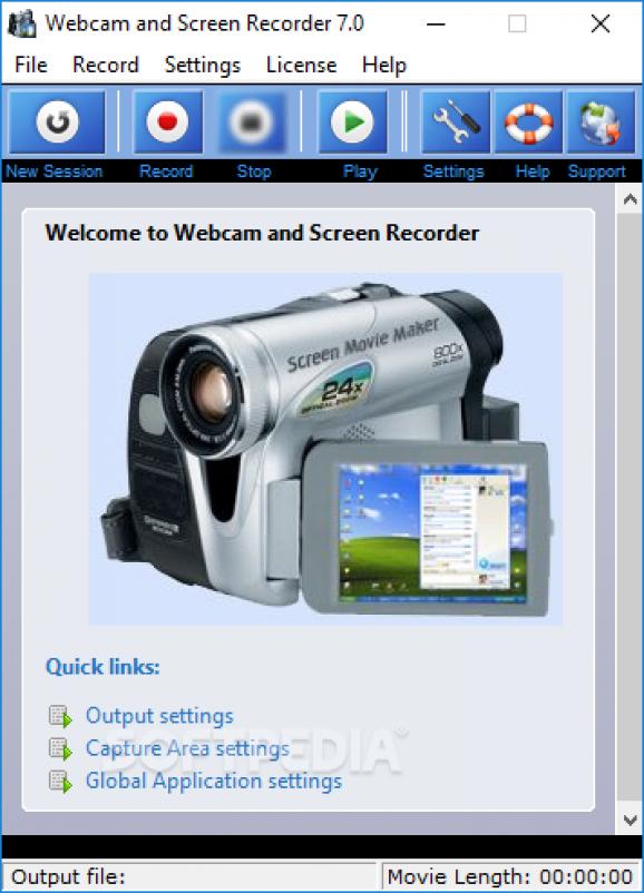 Webcam and Screen Recorder screenshot