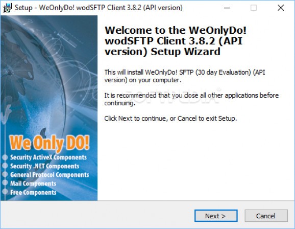 wodSFTPdll screenshot