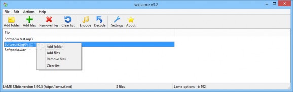 wxLame screenshot