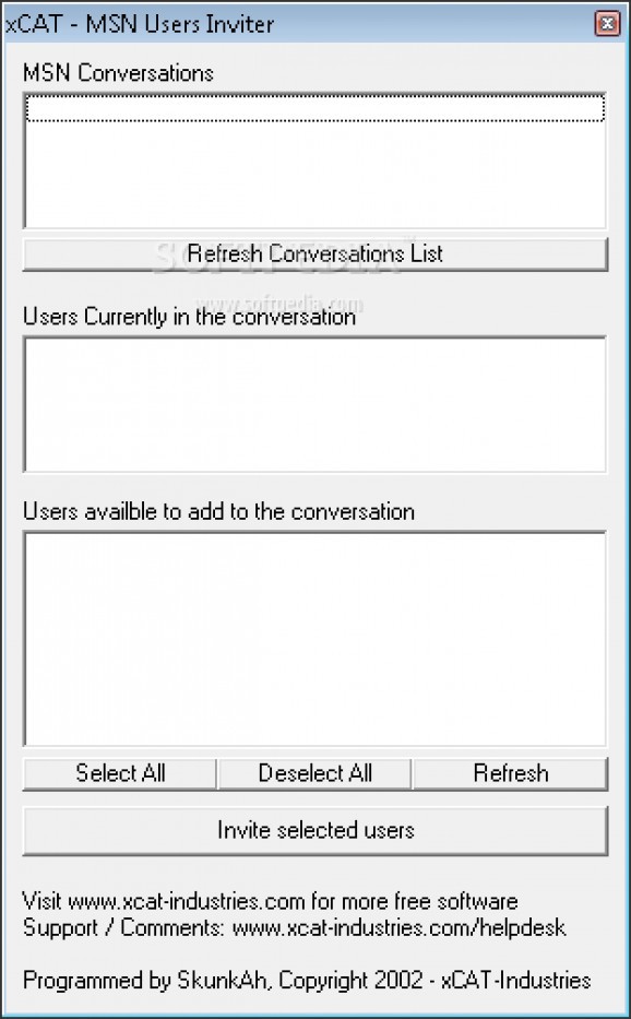xCAT - MSN User Inviter screenshot