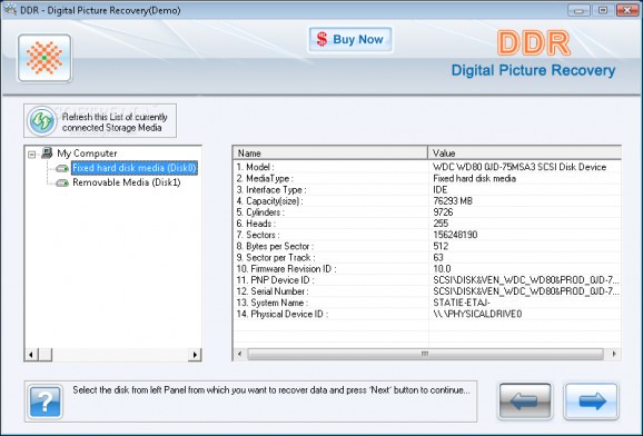 Digital Picture Recovery screenshot