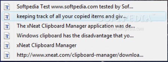 xNeat Clipboard Manager screenshot