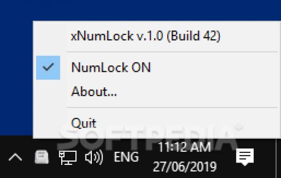 xNumLock screenshot