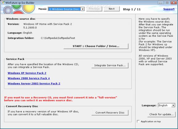 WinFuture xp-Iso-Builder screenshot