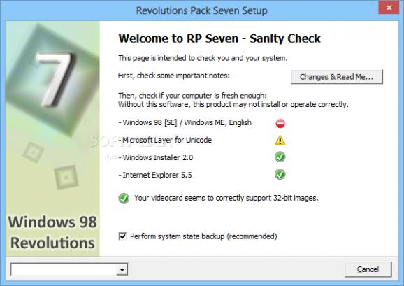 Windows 98 Revolutions Pack screenshot