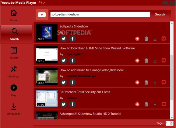 Youtube Media Player screenshot