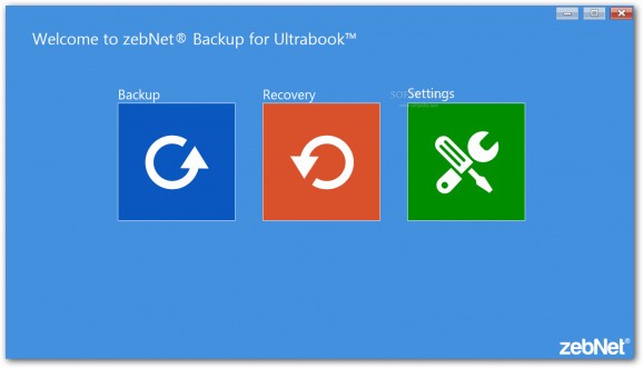 zebNet Backup for Ultrabook screenshot