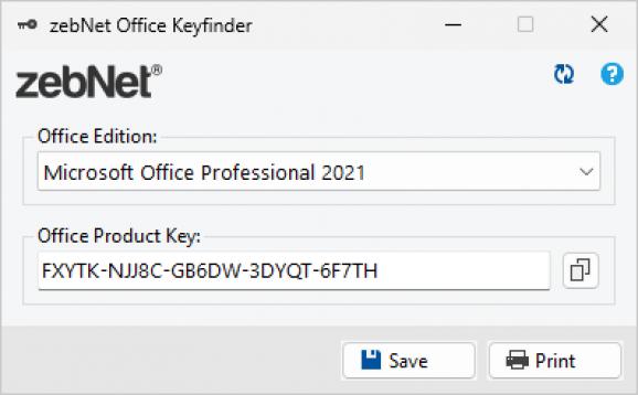 zebNet Office Keyfinder screenshot
