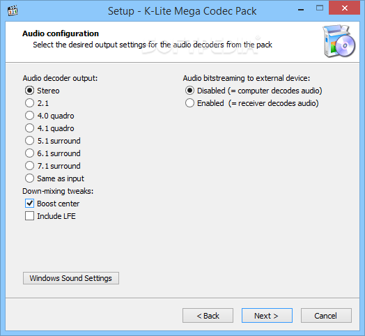 Download K-Lite Codec Pack Mega 15.4.4 / 15.4.5 Beta