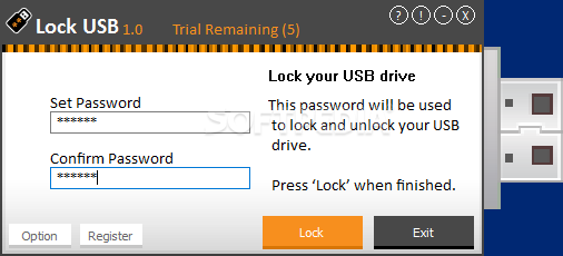 Lock USB screenshot #1