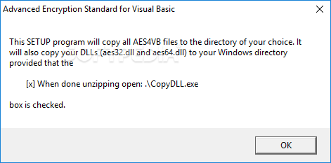 MarshallSoft AES Library for Visual Basic screenshot #0