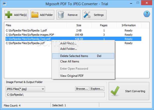 Mgosoft PDF To JPEG SDK screenshot #0