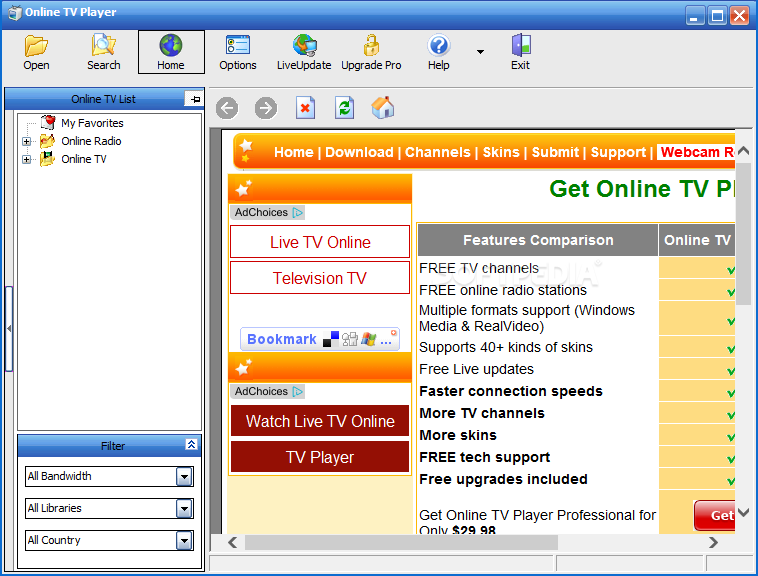 all tv software download