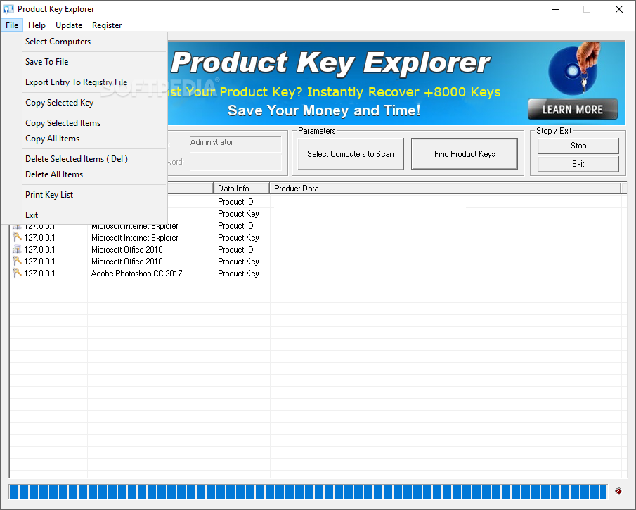 Product Key Explorer screenshot #1