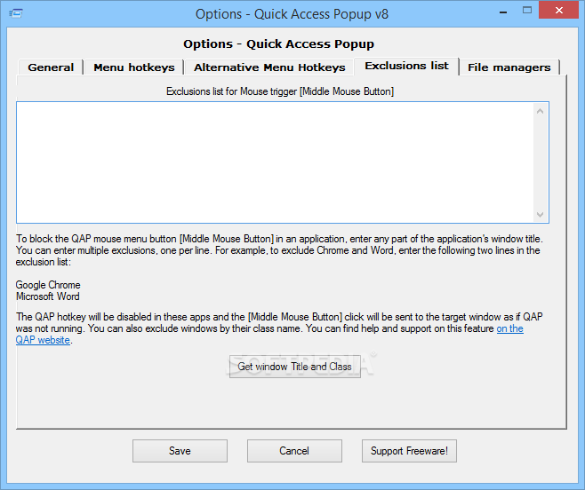 Quick Access Popup 11.6.2.3 download the new for apple