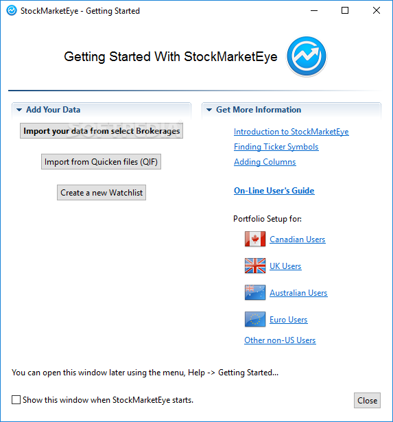 adding gold and silver to stockmarketeye