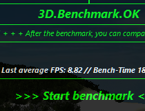 3D.Benchmark.OK 2.01 download the new for windows