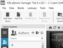 Alfa eBooks Manager Pro 8.6.20.1 free downloads