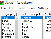 azhagi tamil font for pc
