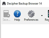 decipher backup browser safe