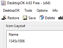 desktopok keeps reseting