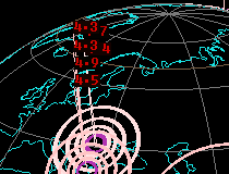 3d earthquake globe