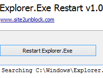 restart explorer exe