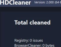 downloading HDCleaner 2.054