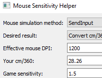 Download Mouse Sensitivity Helper 2 03