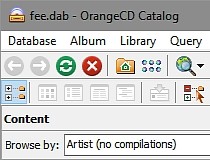 orange cd catalog home page