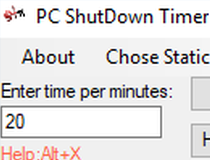 wndows shutdown timer