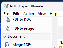 pdf shaper android open as what