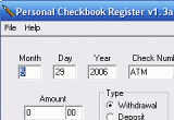 personal checkbook register software