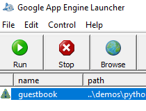 google app engine sdk directory windows