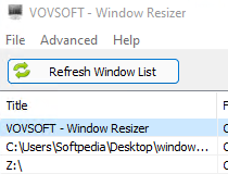 for ipod instal VOVSOFT Window Resizer 2.6