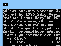 a-pdf text extractor command line download