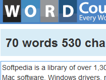 word counter on word