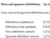 microsoft windows defender definition update