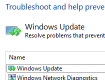 download update troubleshooter for windows 10