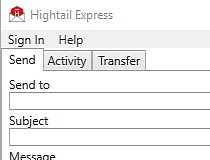 hightail express quit working