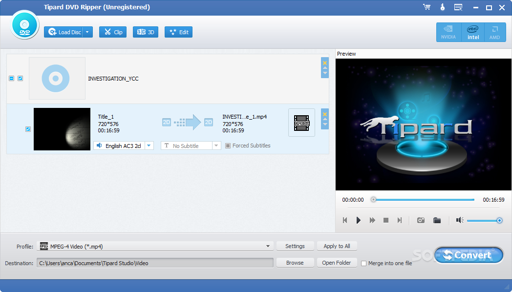 Tipard DVD Ripper 10.0.88 for mac download free