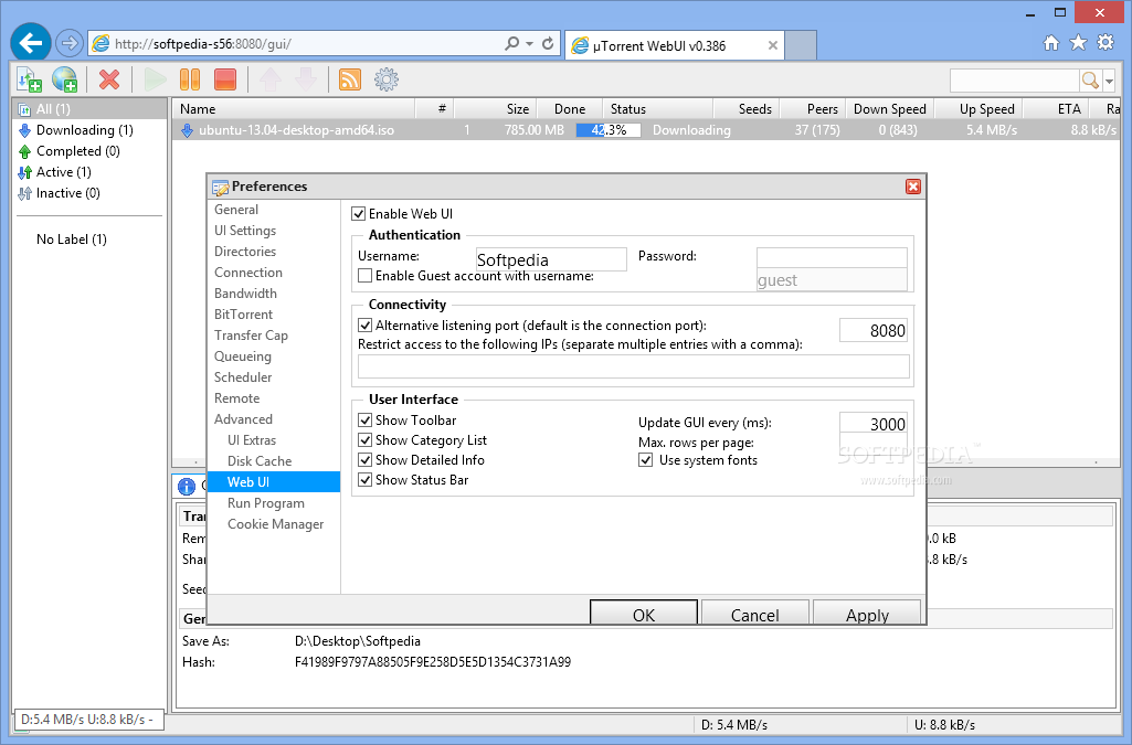 how to utorrent remote access