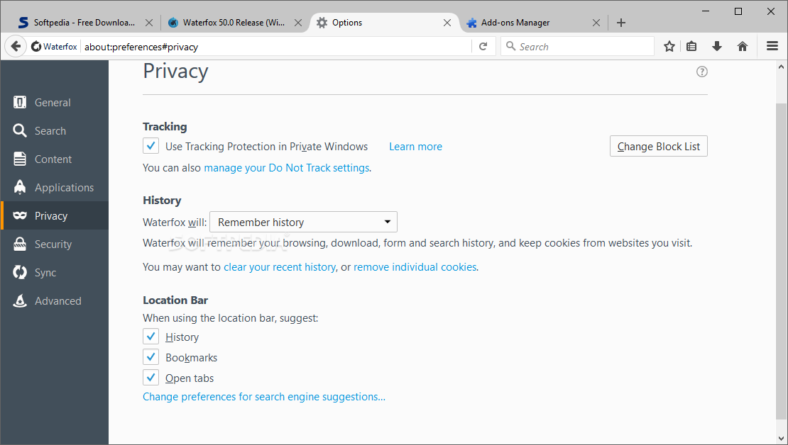 waterfox review security