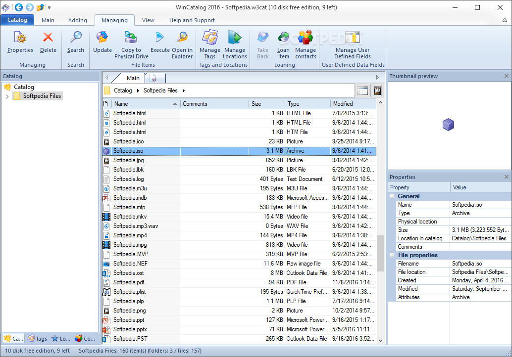 free disk catalog software