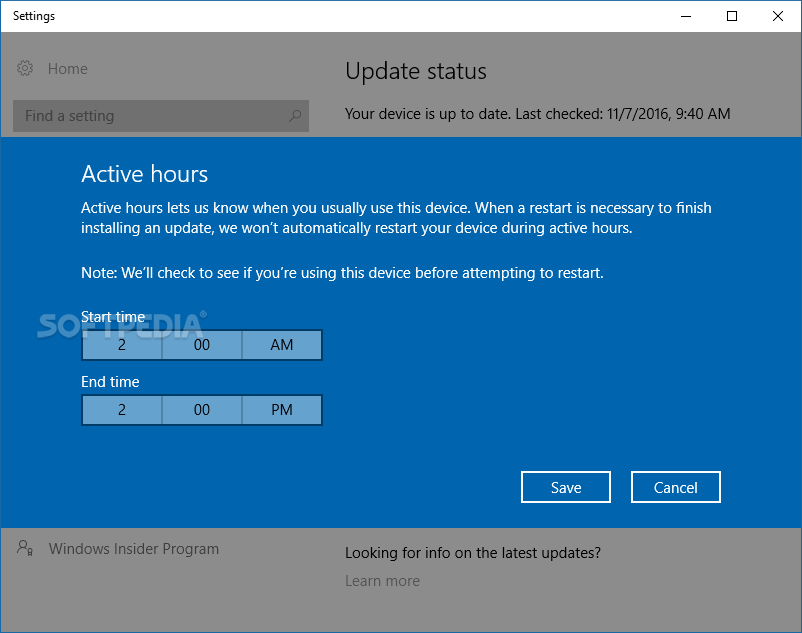 Windows 10 Reboot Blocker screenshot #1