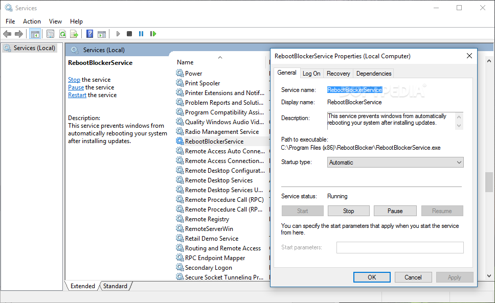 Windows 10 Reboot Blocker screenshot #3