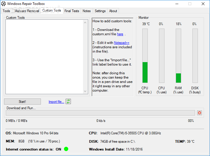 downloading Windows Repair Toolbox 3.0.3.7